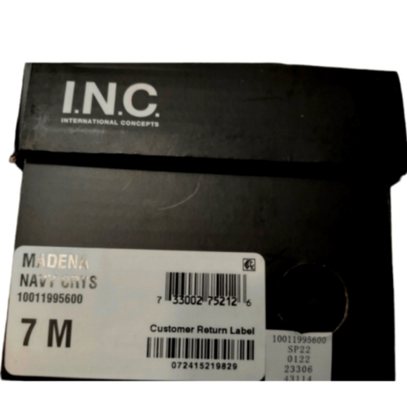 INC Women's Madena Jelly Thong Flip Flops Color- Navy Crystal SIZE -7M - Picture 4 of 4